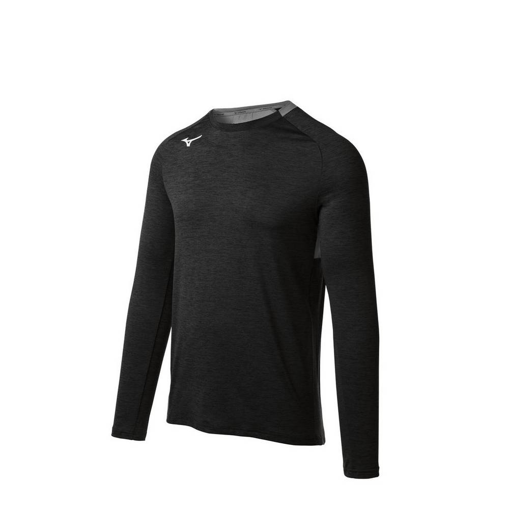 Maglie Running Mizuno Alpha Long Sleeve Uomo - Nere - 46385-BFHK